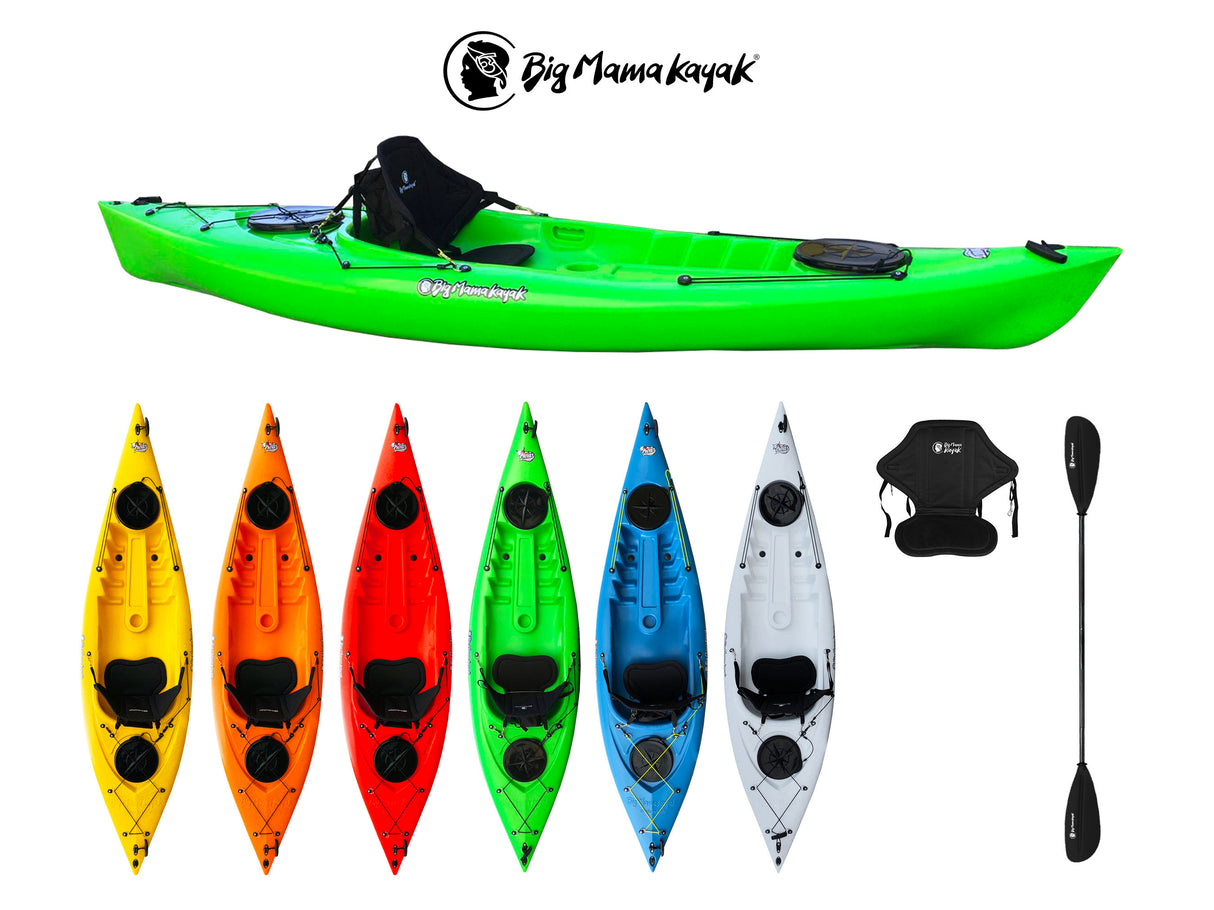 KAYAK MONOPOSTO PRIVAT 2.0 BIG MAMA KAYAK - CANOA DA 295 CM + 2 GAVONI+ 1 PAGAIA + 1 SEGGIOLINO (FULL PACK)