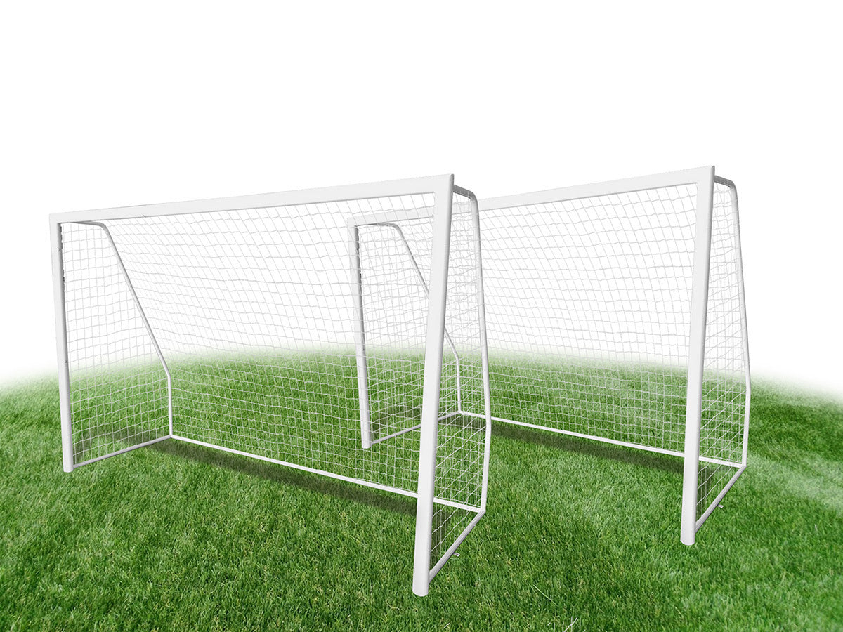 Coppia di Porte da calcio regolamentare PRO CHAMP 3 x 2 metri tubo extra large da 80 mm con rete inclusa - BIGAMMA