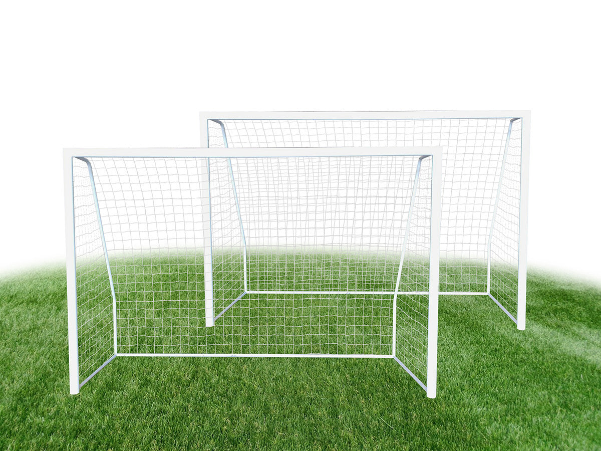 Coppia di Porte da calcio regolamentare PRO CHAMP 3 x 2 metri tubo extra large da 80 mm con rete inclusa - BIGAMMA