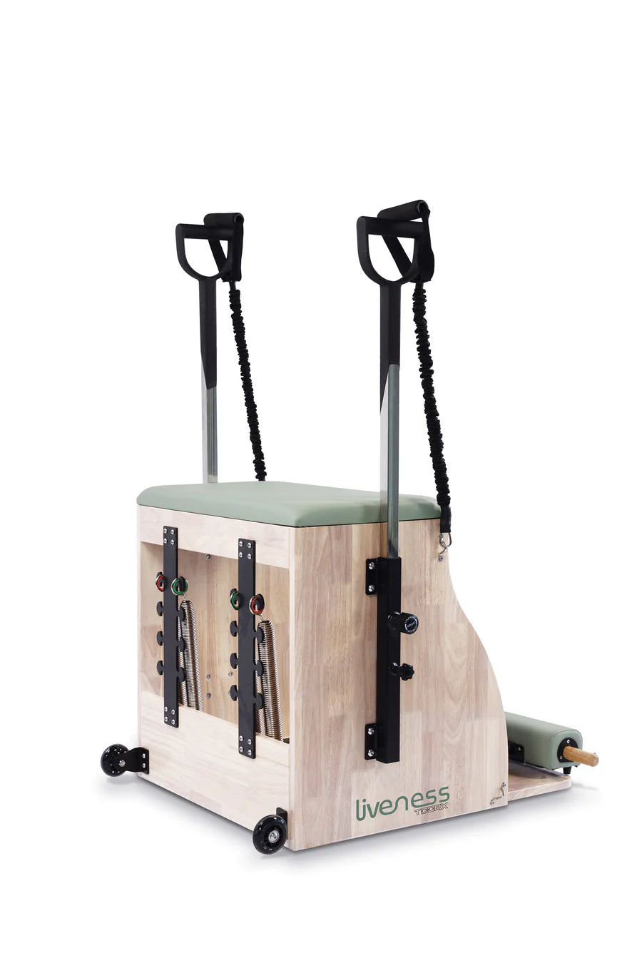 Wunda Chair in legno di quercia naturale - Linea Lifeness di Toorx - Cod. PTX-1800G Green Tea