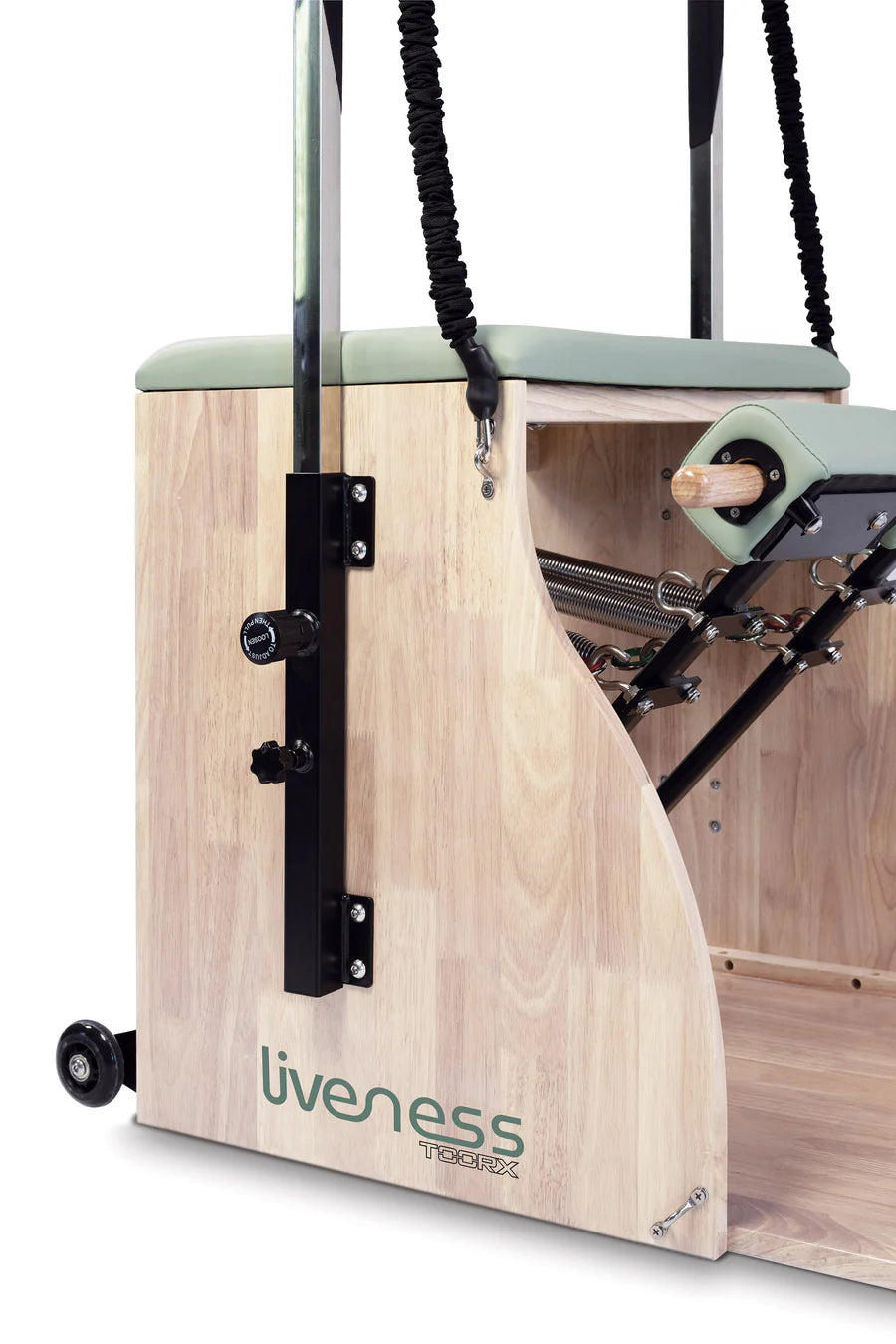 Wunda Chair in legno di quercia naturale - Linea Lifeness di Toorx - Cod. PTX-1800G Green Tea