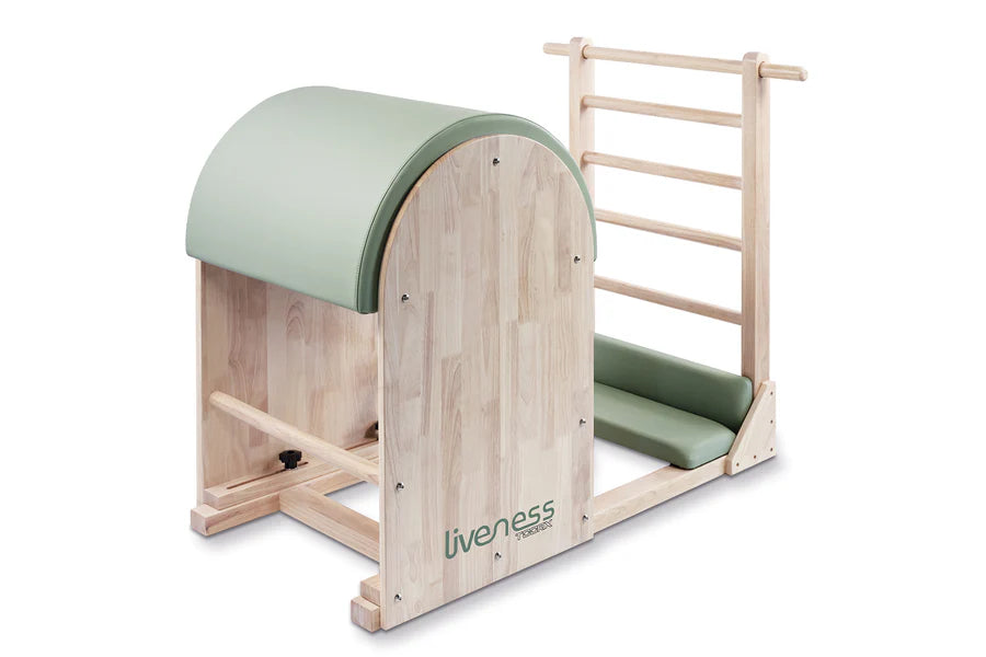 Ladder barrel in legno di quercia naturale - Linea Lifeness di Toorx - Cod. PTX-1900G Green Tea