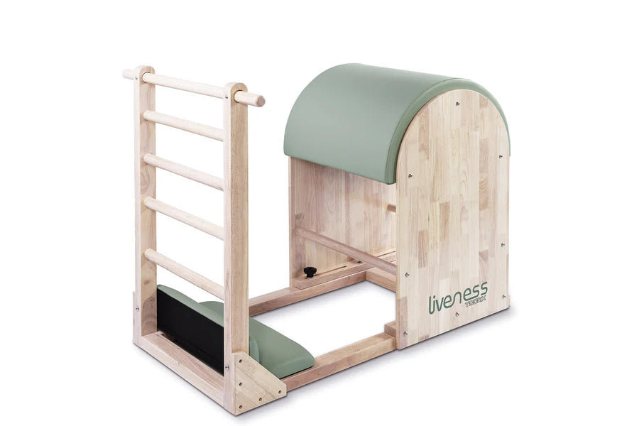 Ladder barrel in legno di quercia naturale - Linea Lifeness di Toorx - Cod. PTX-1900G Green Tea
