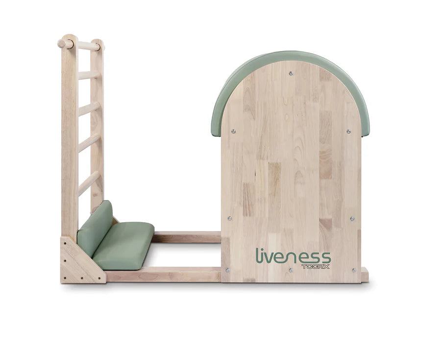 Ladder barrel in legno di quercia naturale - Linea Lifeness di Toorx - Cod. PTX-1900G Green Tea