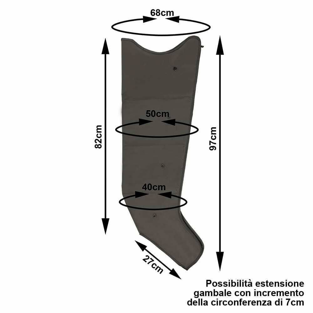Gambale per Pressoterapia PressoMedical 1.0 a 4 camere.