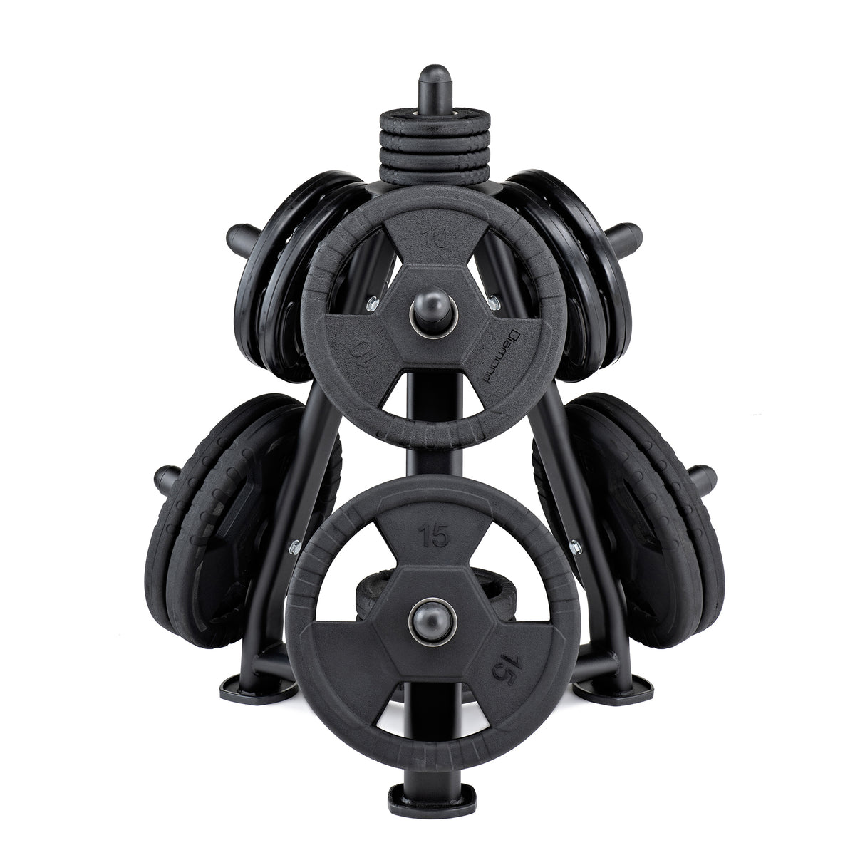 RASTRELLIERA DISCHI OLIMPICI AD ALBERO - 60 X 60 X 100 cm Linea DIAMOND - Cod. RD50