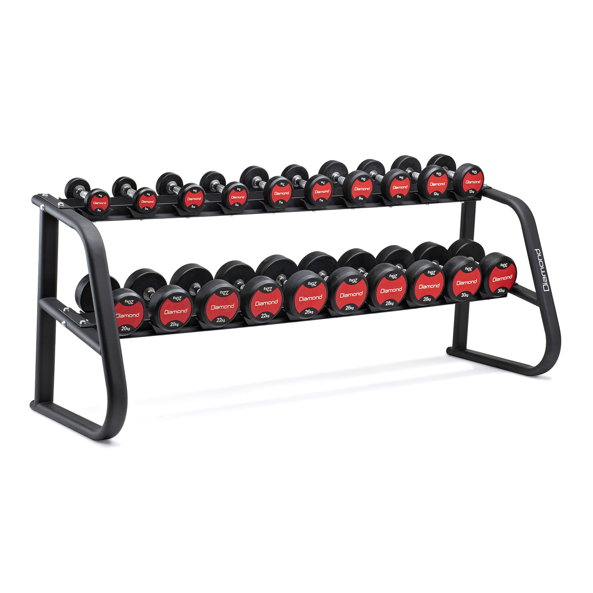 RASTRELLIERA MANUBRI – 2 RIPIANI (10 COPPIE) - LINEA DIAMOND - COD. RMD-2R