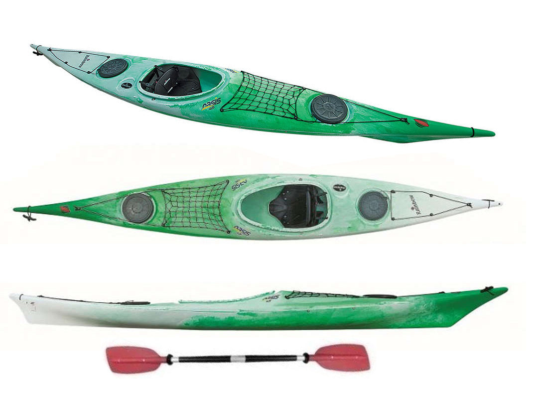 Rainbow Oasis 4.25 Expedition - Kayak 1 Posto 425 Cm + Gavoni + Schienale + Sedile + Pagaia