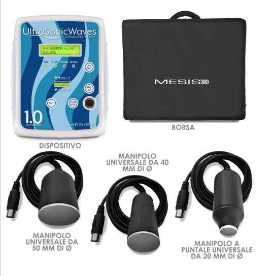 Mesis UltrasonicWaves 1.0 Ultrasuono linea medicale; uso domestico e professionale dotazione SINFONIA cod. ULTRASONICWAVES 1.0 (SI) - 313 programmi