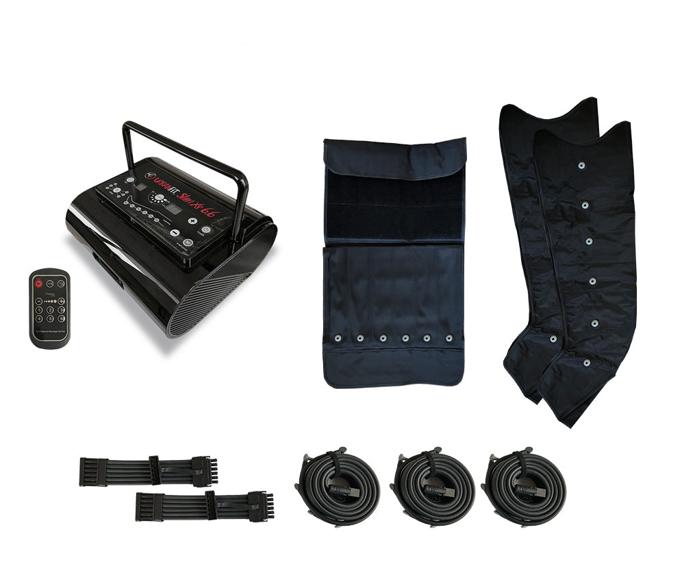 Promo Evo Slim Xp 6.6 Apparecchio Pressoterapia Con 2 Gambali A 6 Camere Cps + 6 Programmi + Fascia Addominali/glutei A 6 Camere Con Telecomando Urban Fit