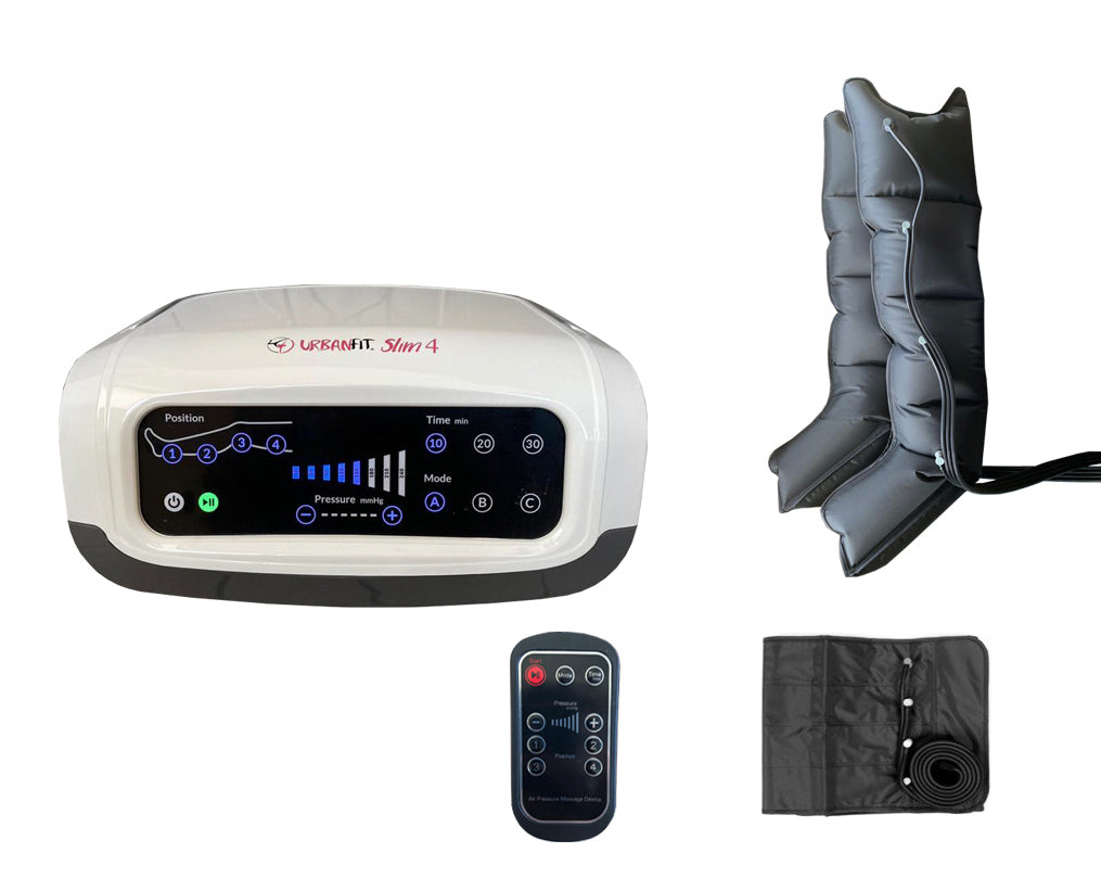 Promo Slim 4 Urban Fit Apparecchio Pressoterapia Con 3 Programmi + 2 Gambali + Fascia Addominali/glutei + Con Telecomando ( Pack 2)