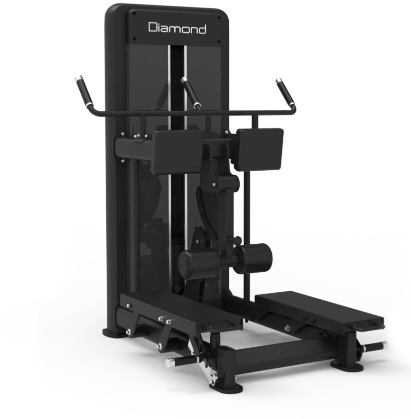 WS550 STANDING LEG CURL - Plate Loaded Linea Diamond cod. WS550-STANDINGLEGCURL