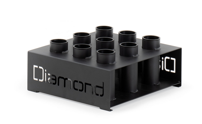 RASTRELLIERA BILANCIERI DA TERRA – 9 POSTAZIONI- Linea Diamond - Cod. RB9N