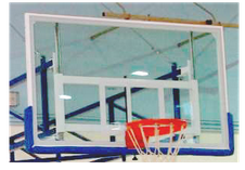 Tabellone in basket in cristallo temperato 12 mm dimensioni cm 180x105 Cod. Ab1324/4