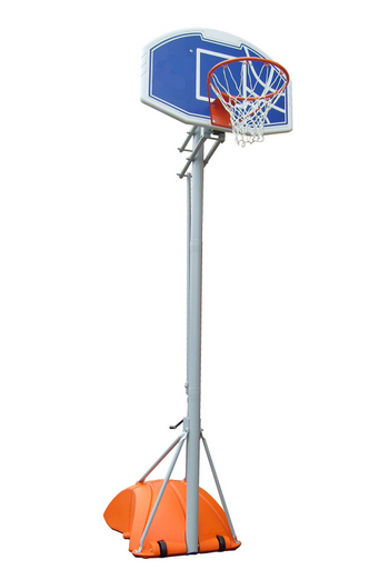 Ab 1298/6 Impianto basket- minibasket, trasportabile regolabile da Cm.260 a Cm.305