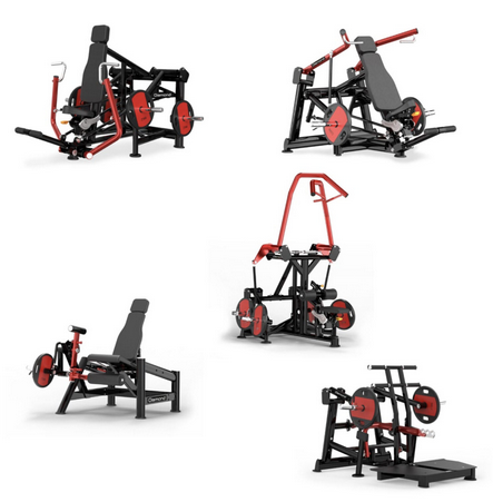 S700 SET 5 MACCHINE- Chest press, Shoulder Press, Lat Puldown, Leg Extension, Belt Squat - Linea Diamond Fitness - Cod.PL700- FANTASTICS