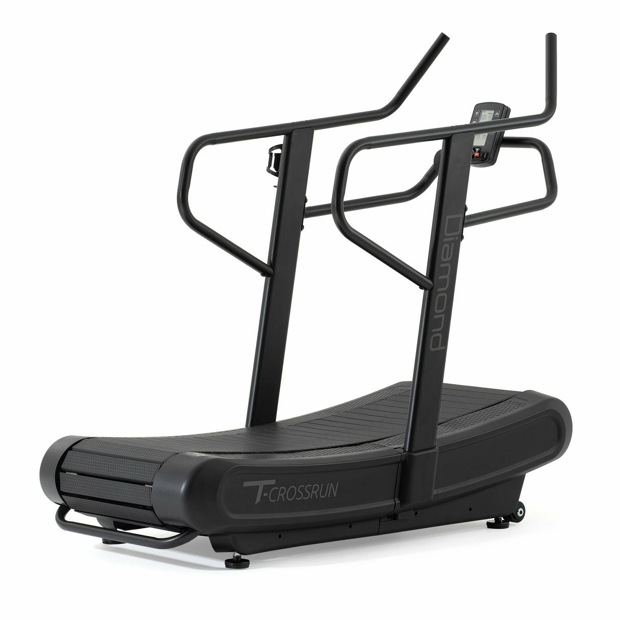 T-Crossrun Tapis Roulant Curvo Magnetico 124 Cuscinetti Freno Magnetico -Diamond- Piano Corsa 160 X 44 Cm - Peso Max Utente 200 Kg