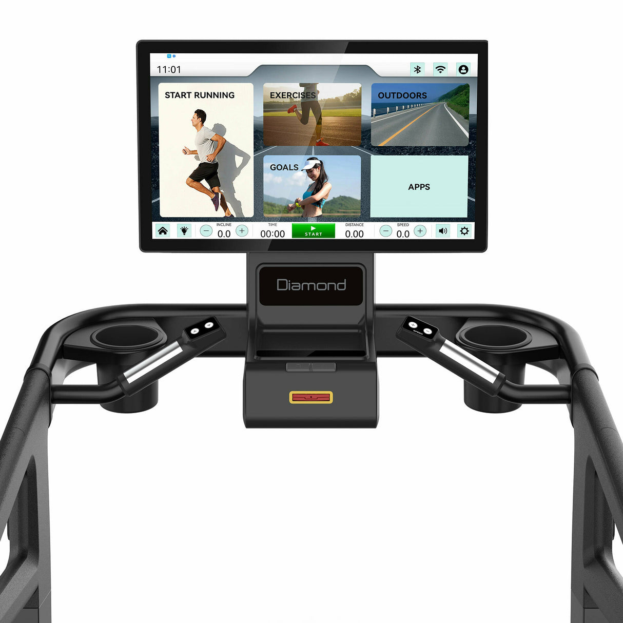 T99- PRO Tapis Roulant cingolato servomotere - 6,0 Hp 22 km/h - 550 x 1600 mm- Touch screen HD 23,8"-Inclinazione 15%- Linea Diamond- Cod.T99-PRO