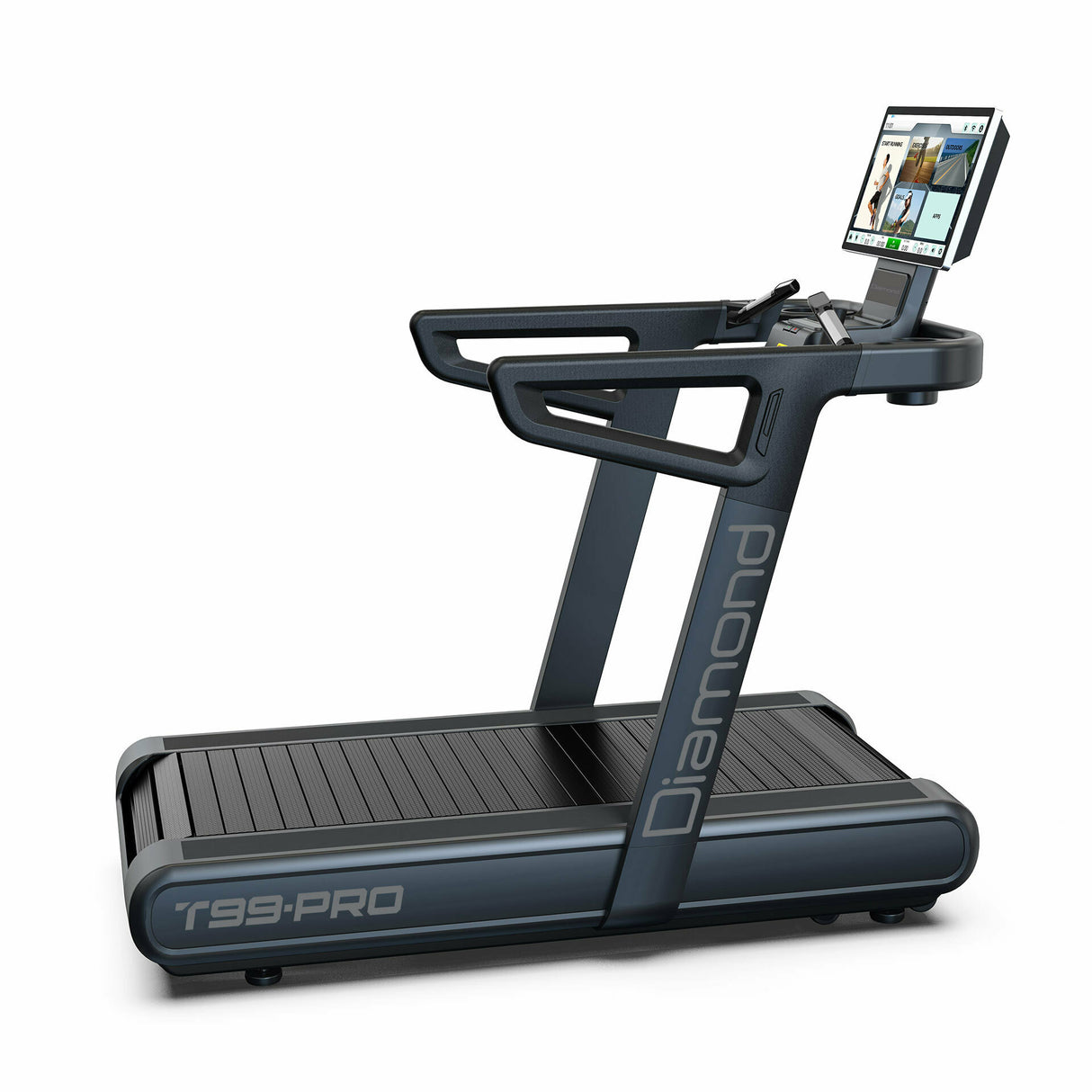 T99- PRO Tapis Roulant cingolato servomotere - 6,0 Hp 22 km/h - 550 x 1600 mm- Touch screen HD 23,8"-Inclinazione 15%- Linea Diamond- Cod.T99-PRO