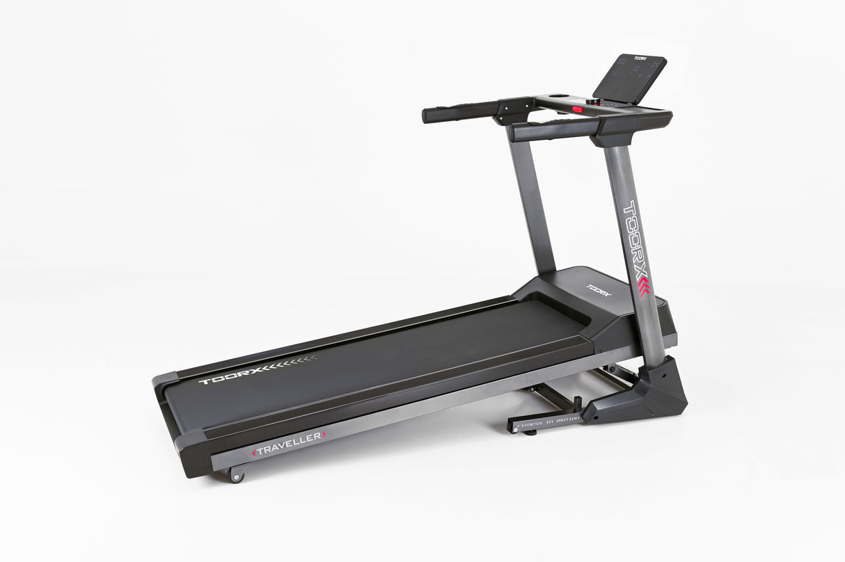 Tapis Roulant Traveller Toorx Inclinazione Elettrica - APP Ready 3.0 - Utente 120 Kg - Velocità: 1 - 18 Km/h - Piano Corsa 47 x 140 cm