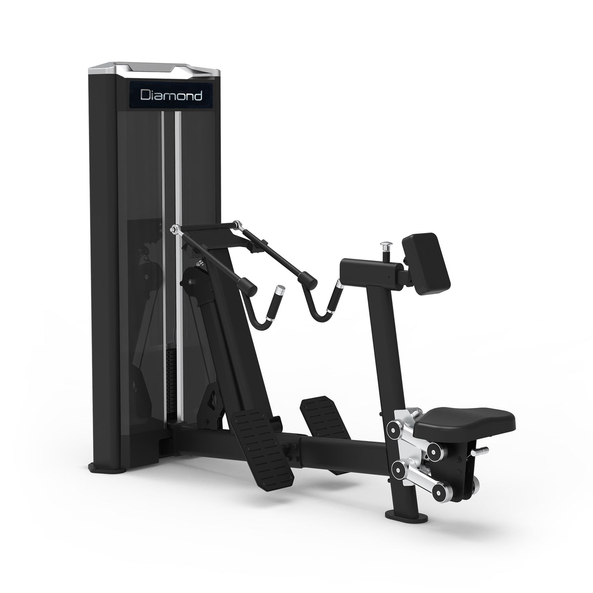 Row Machine- Weight Stack 100 kg - Linea Diamond Professional Strenght - Cod. WS650-ROW