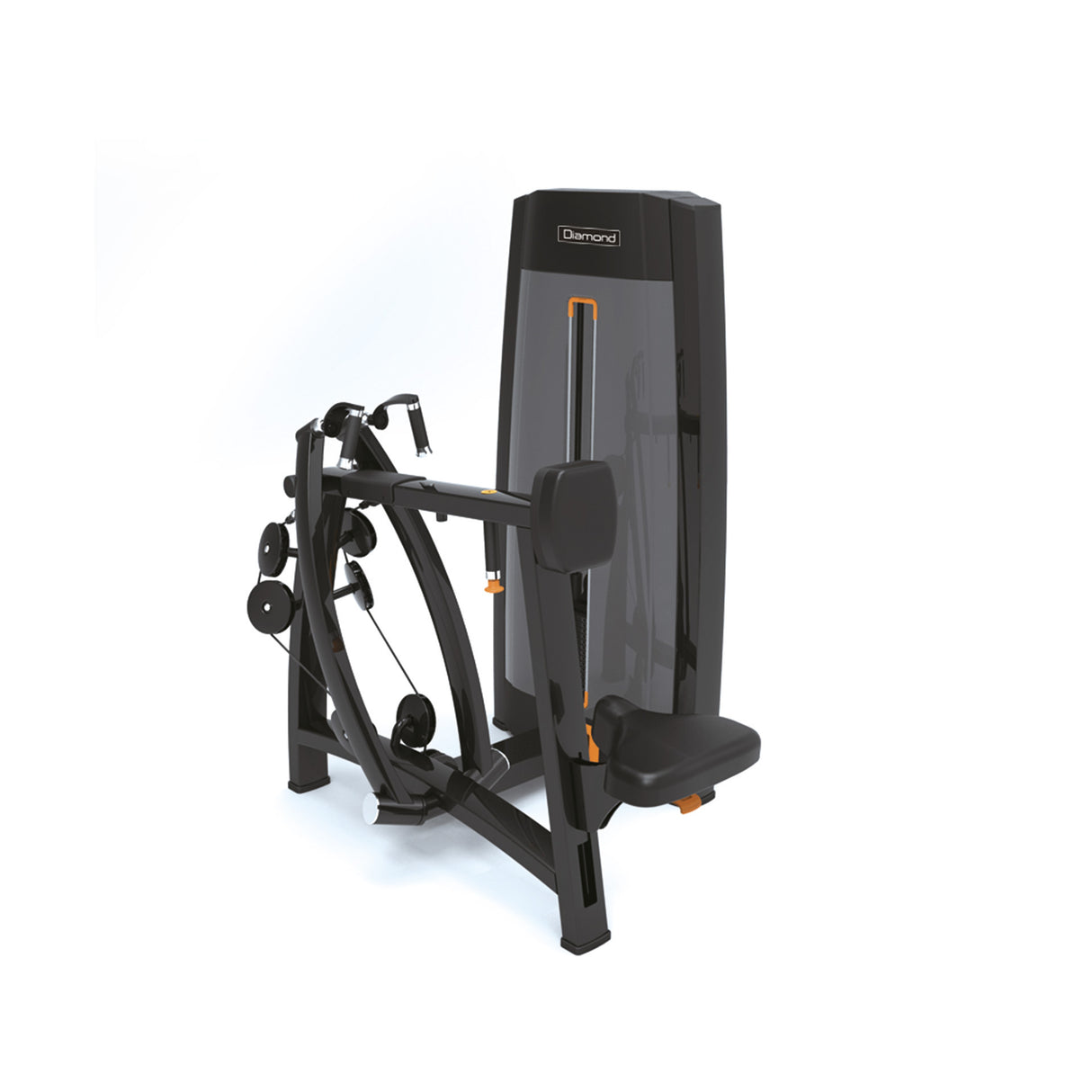 S750 ROW MACHINE - Weight Stack 90 kG. - Linea Diamond Professional Strenght - Cod. WS750-ROW