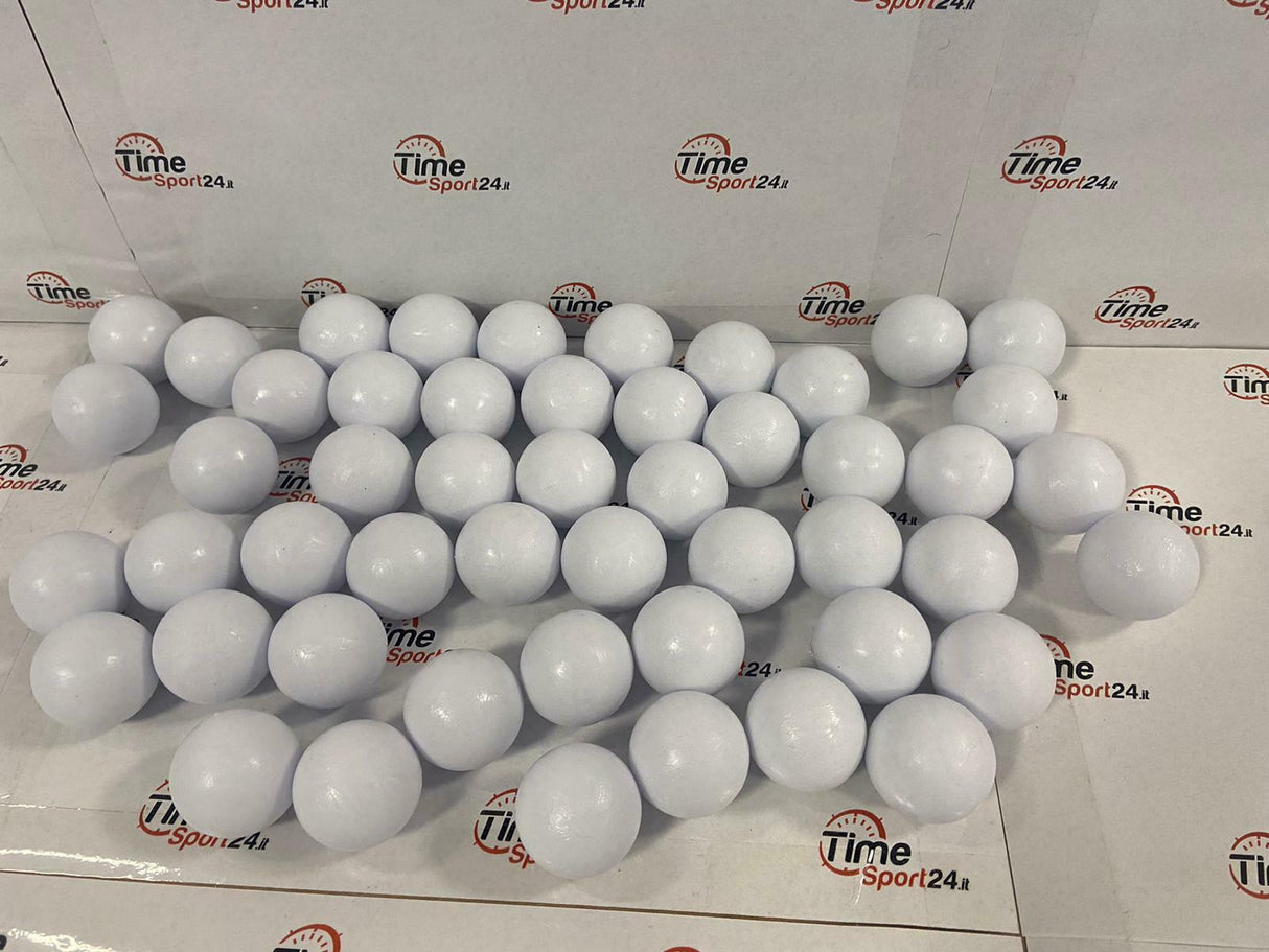 kit 50 palline bianche per calciobalilla da bar diametro 33 mm