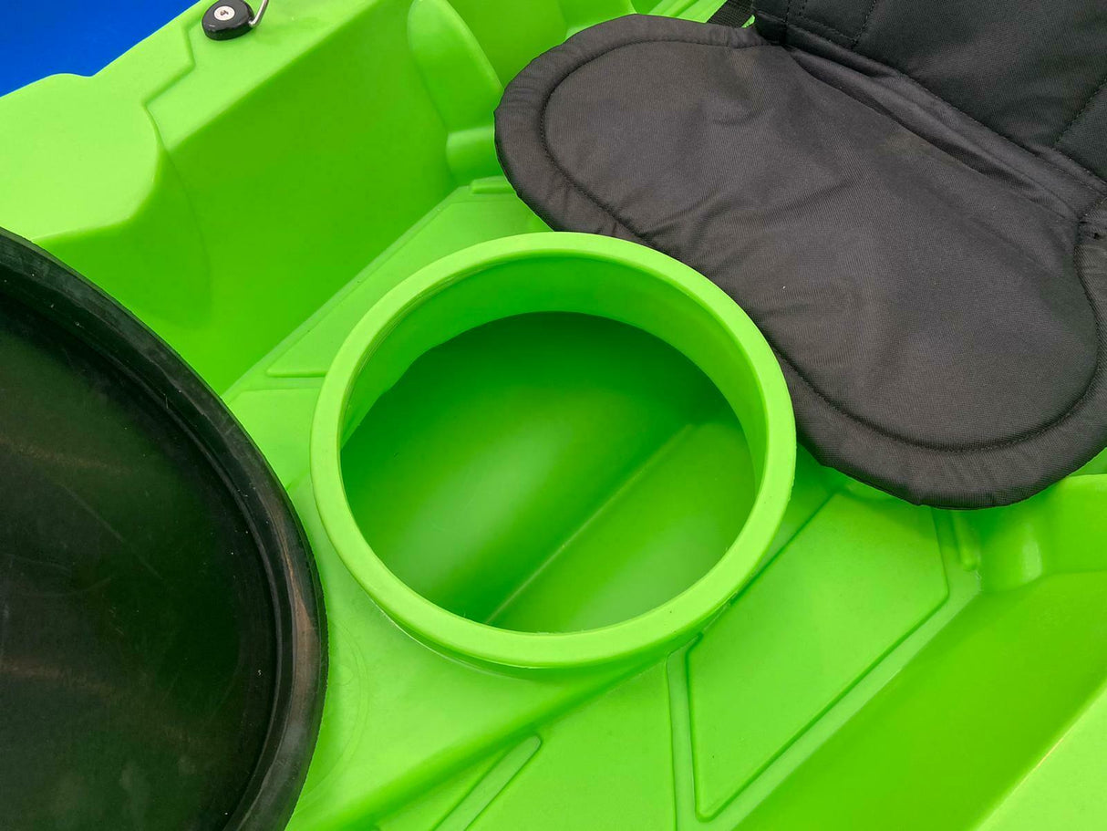 MOJITO BIG MAMA KAYAK canoa con 2 Posti, 380 Cm + 2 Gavoni + 2 ruote integrate + 2 Pagaie in omaggio (PACK 1)