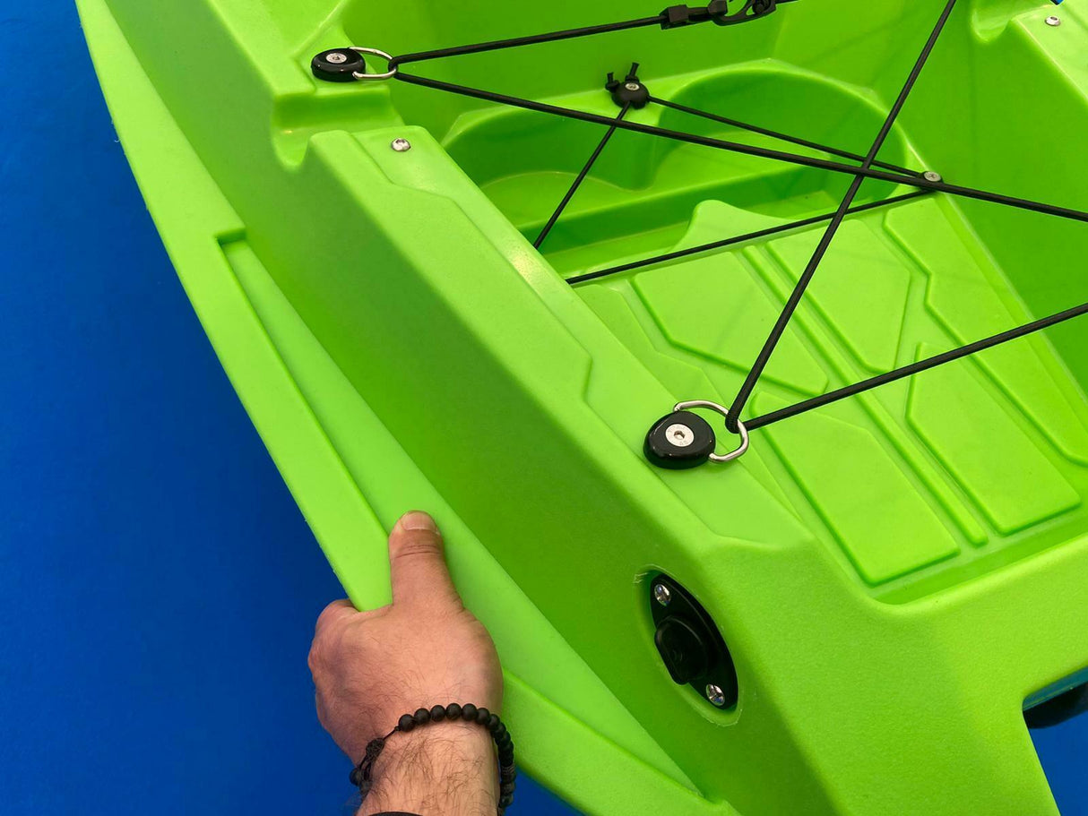 MOJITO BIG MAMA KAYAK canoa con 2 Posti, 380 Cm + 2 Gavoni + 2 ruote integrate + 2 Pagaie in omaggio (PACK 1)