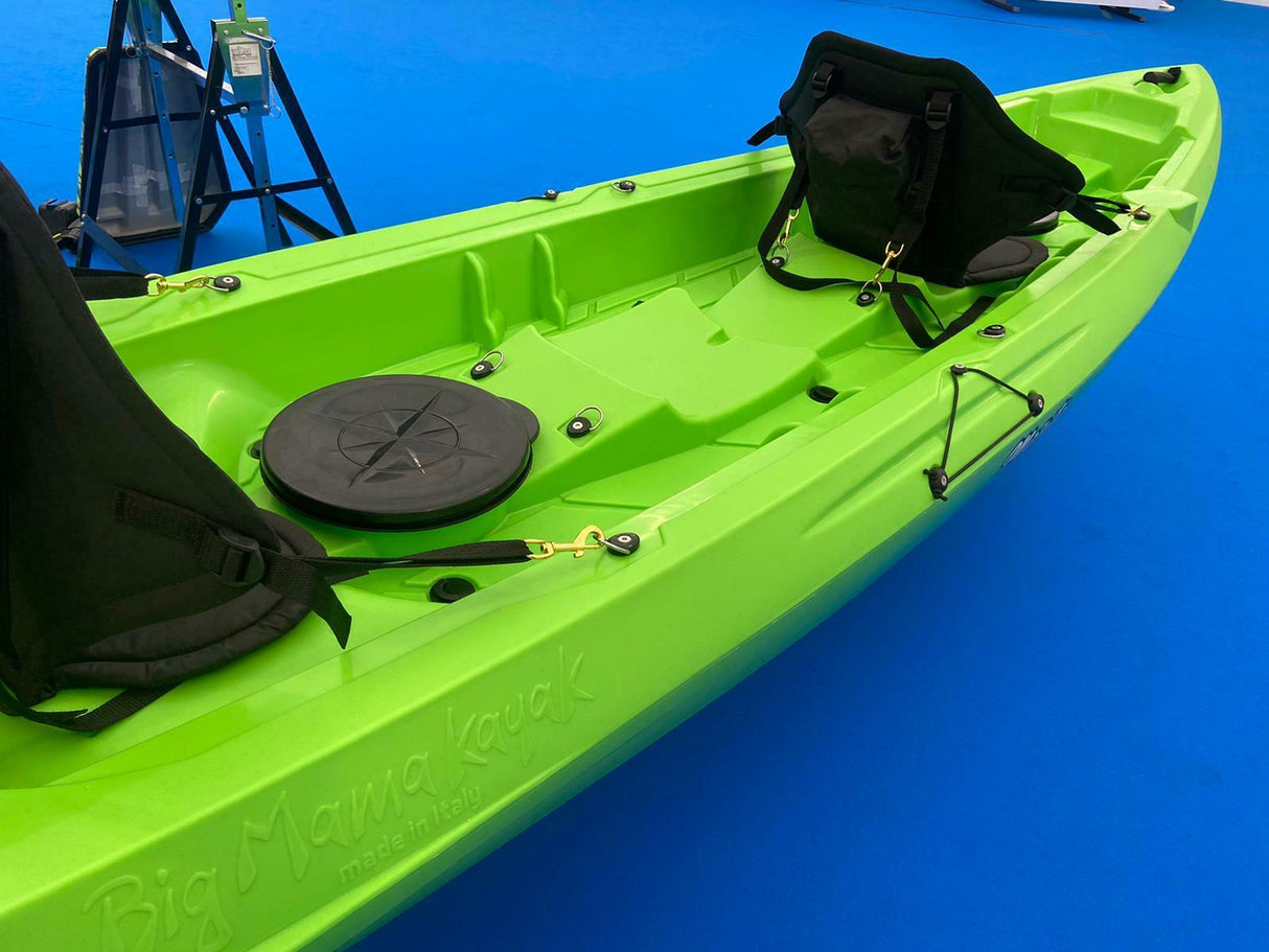 MOJITO BIG MAMA KAYAK canoa con 2 Posti, 380 Cm + 2 Gavoni + 2 ruote integrate + 2 Pagaie in omaggio (PACK 1)