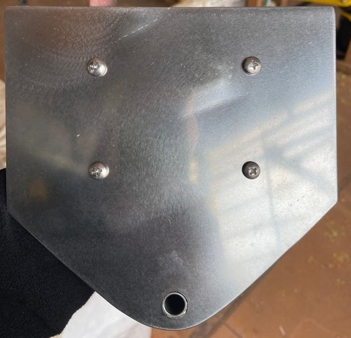 Piastra rinforzo inox per Timone triken 405