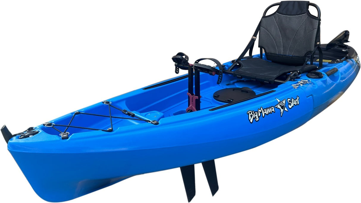 Kayak divisibile a pedali con pinne BIG MAMA START S300 + 2 portacanne orientabili