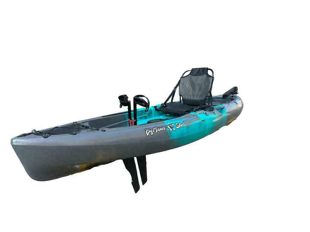 Kayak divisibile a pedali con pinne BIG MAMA START S300 + GARMIN VIVID 5 cv + kit montaggio schermo ecoscandaglio + kit staffa trasduttore
