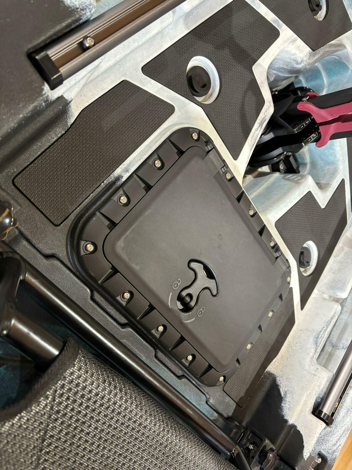 canoa monoposto divisibile a pedali con pinne BIG MAMA START S500 componibile - colore BLUE GREY