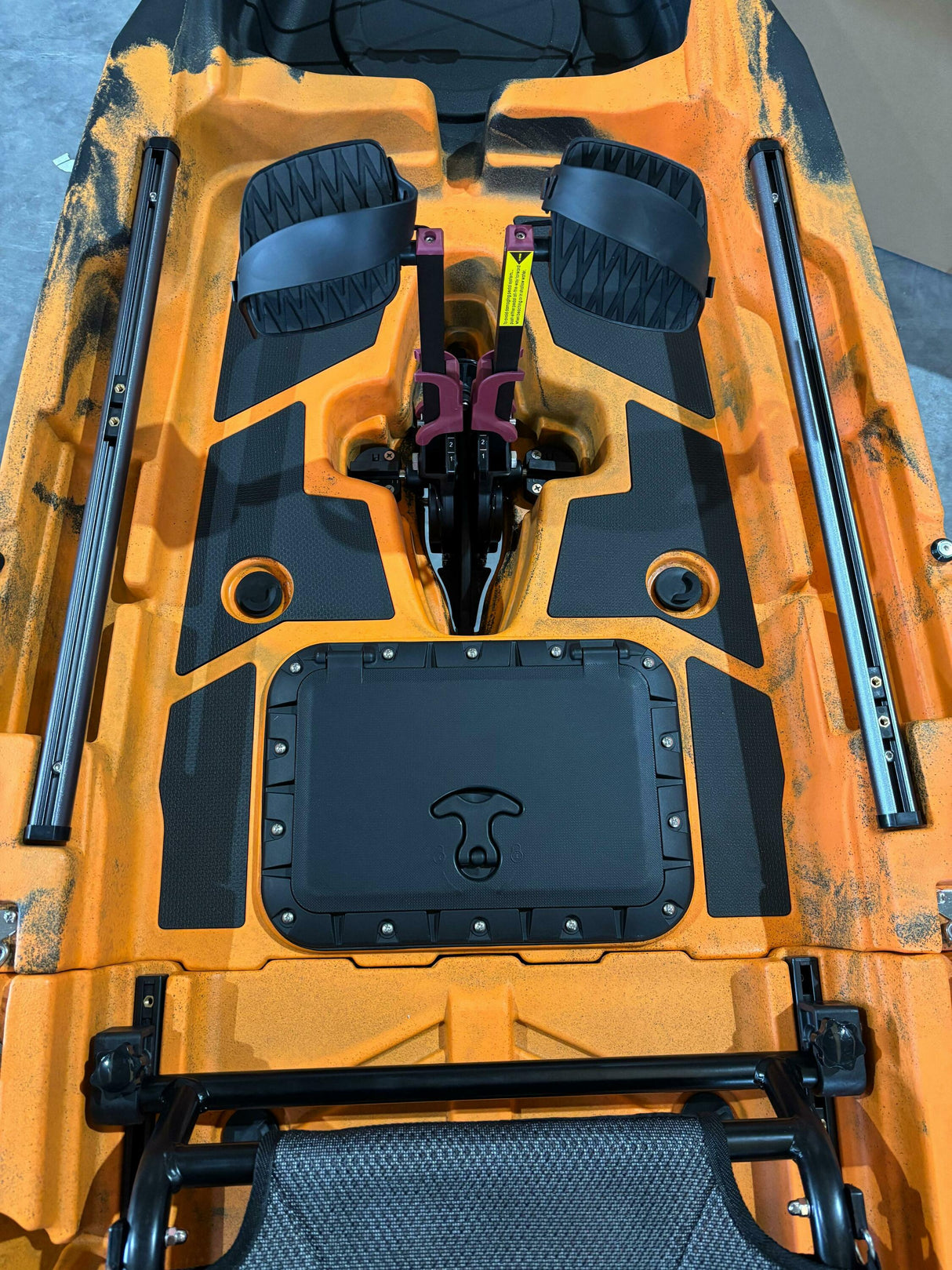 canoa monoposto divisibile a pedali con pinne BIG MAMA START S500 componibile - colore BLUE GREY