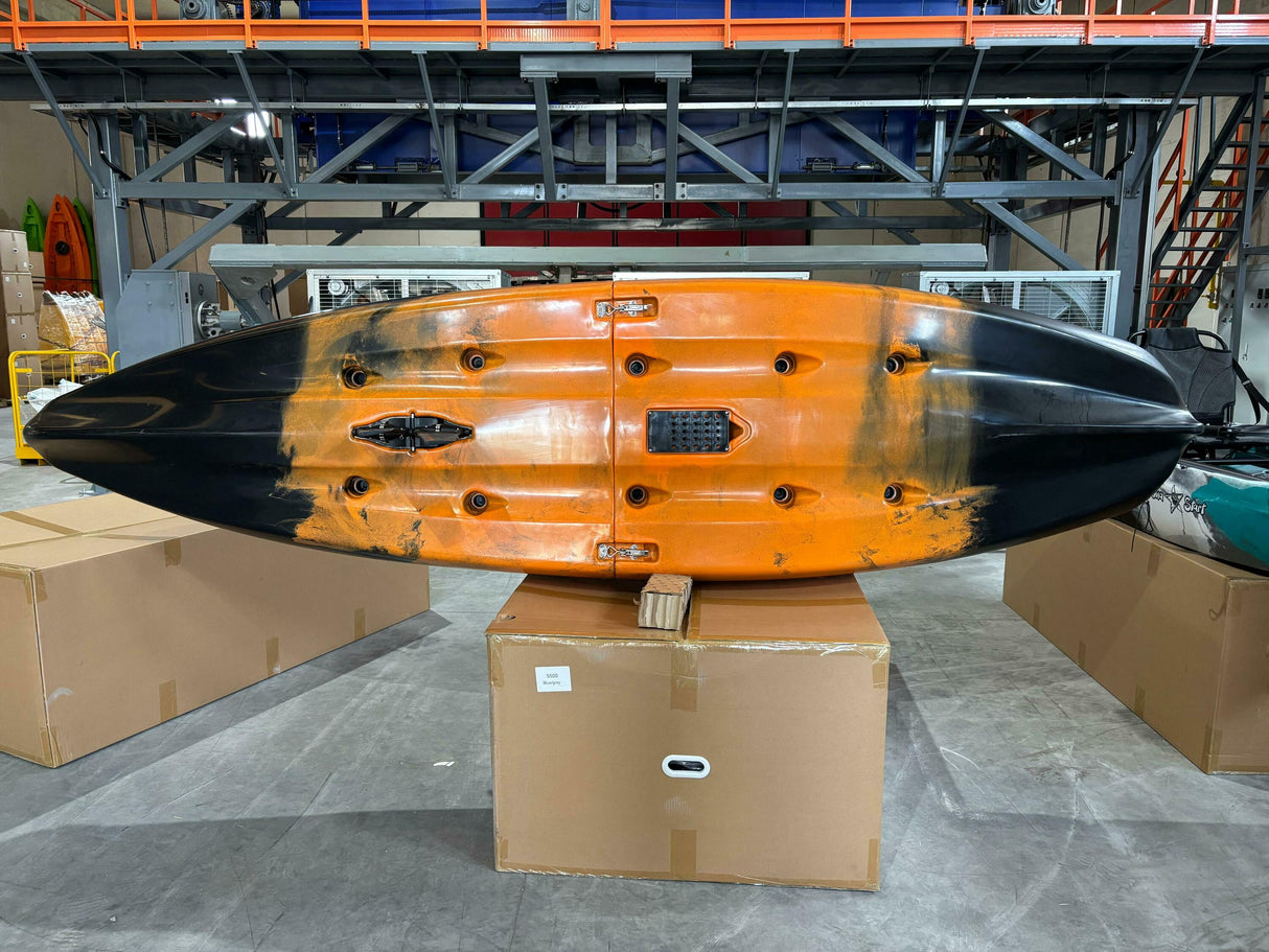 Big Mama S500 fishing con 5 portacanne, modello divisibile, pedali, sedile e timone