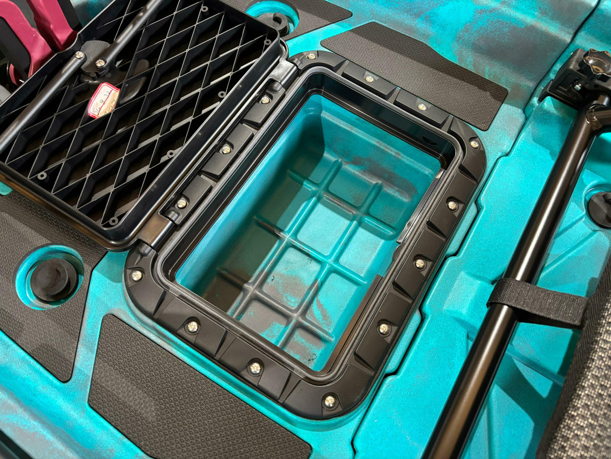 canoa monoposto divisibile a pedali con pinne BIG MAMA START S500 componibile - colore BLUE GREY