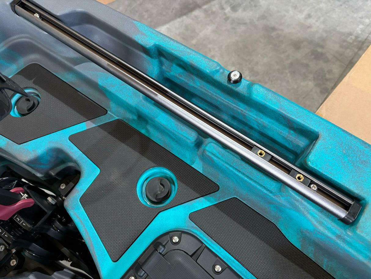 canoa monoposto divisibile a pedali con pinne BIG MAMA START S500 componibile - colore BLUE GREY