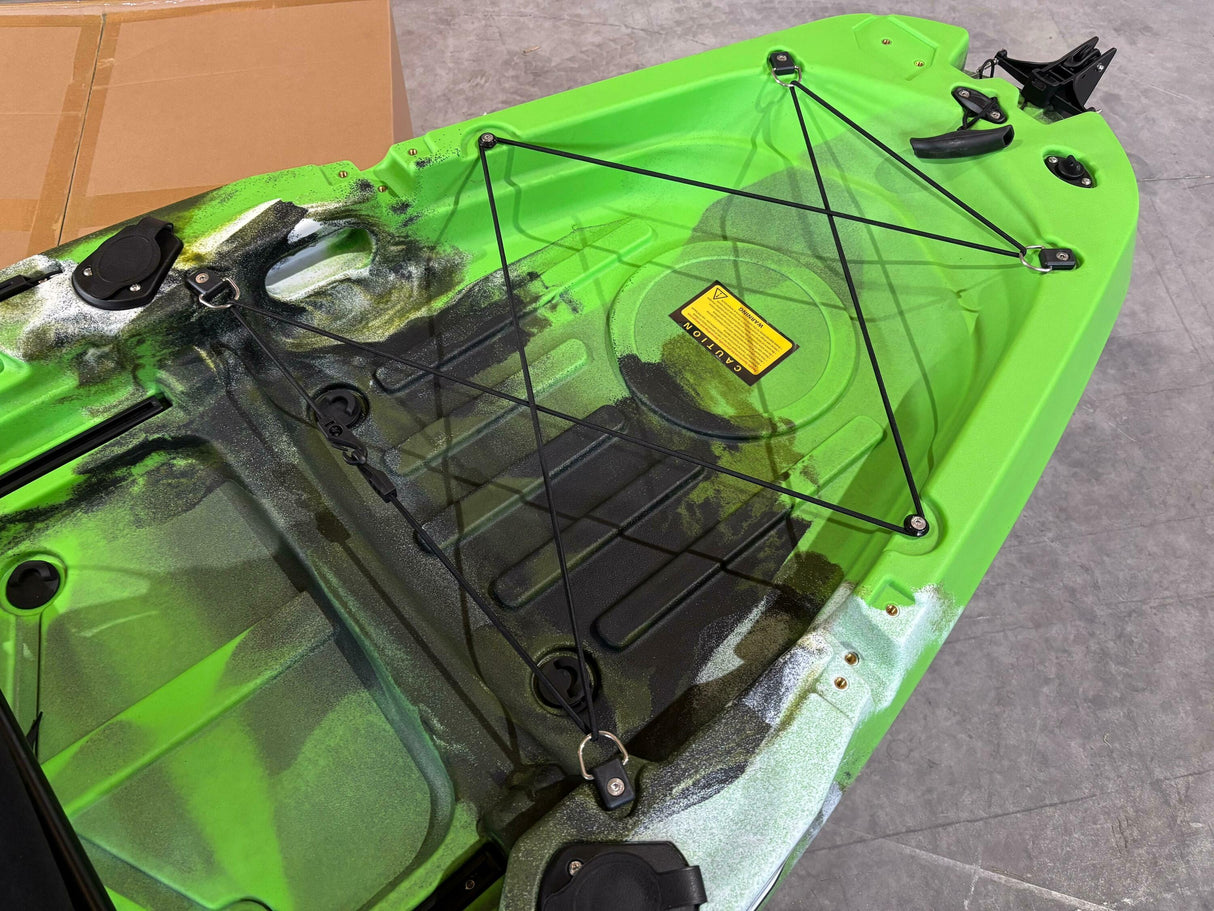 Big Mama S500 fishing con 5 portacanne, modello divisibile, pedali, sedile e timone