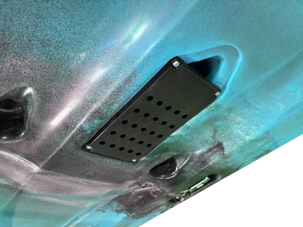 Big Mama S500 fishing con 5 portacanne, modello divisibile, pedali, sedile e timone