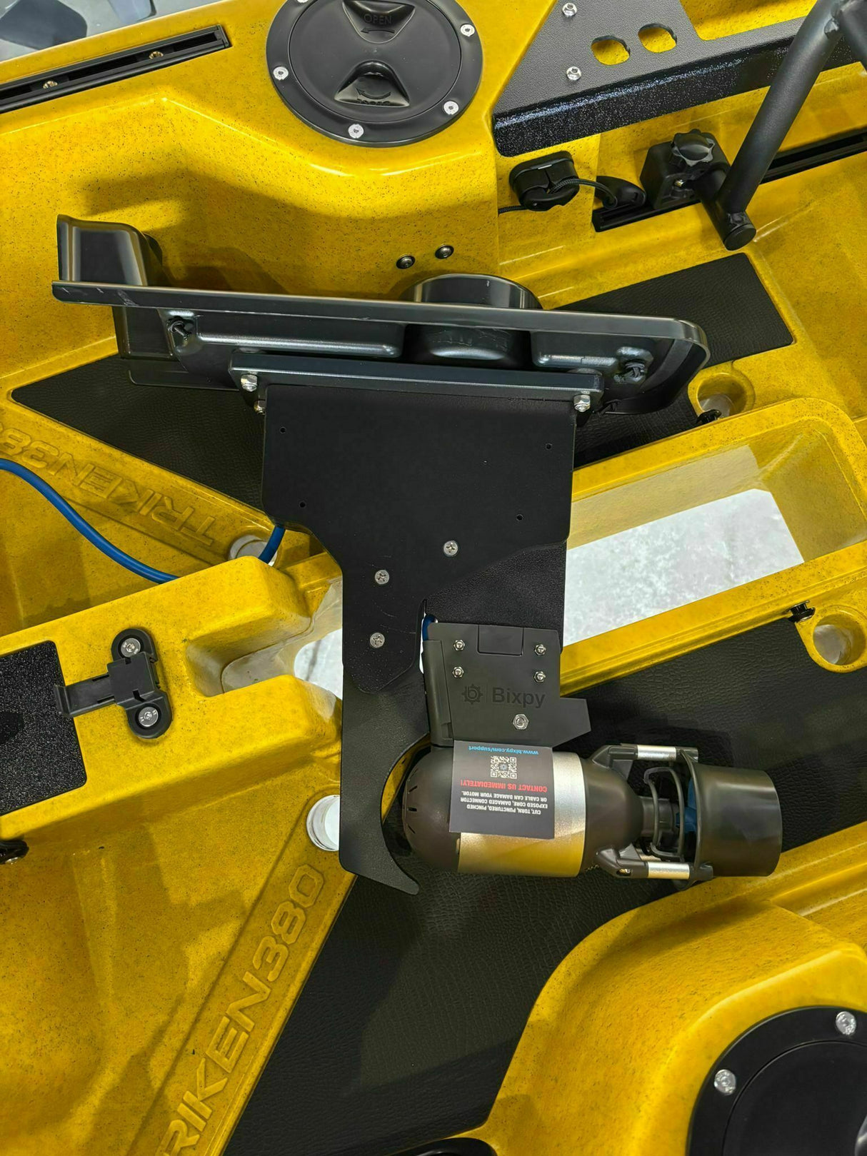 motore elettrico per kayak Bixpy K1 Angler PRO Kit Outboard con batteria inclusa PP-768 Wh + Adattatore Triken Hoodoo Pedal Drive