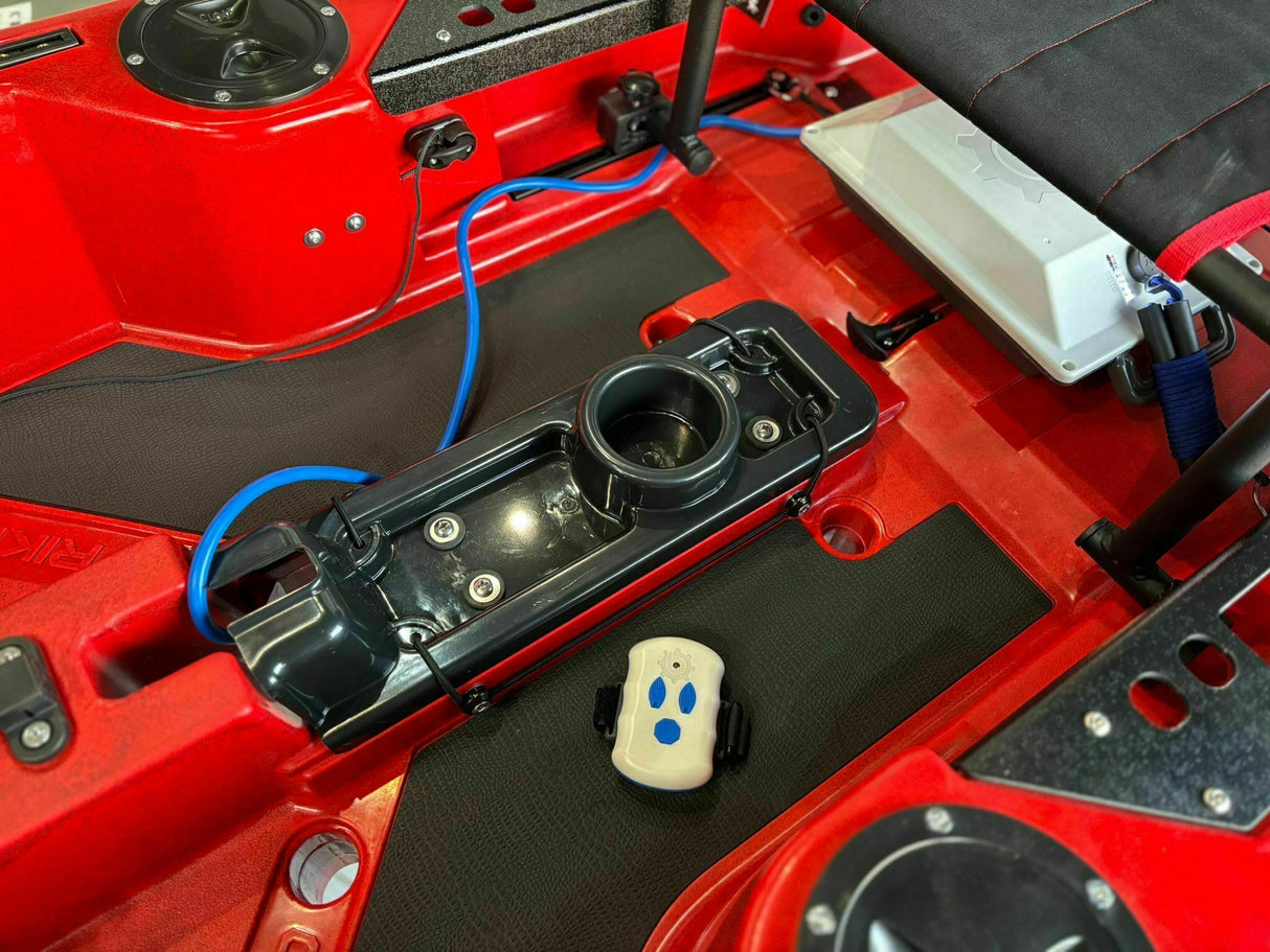 motore elettrico per kayak Bixpy K1 Outboard Kit con batteria PP-378 Wh v4 + Adattatore Triken Hoodoo Pedal Drive