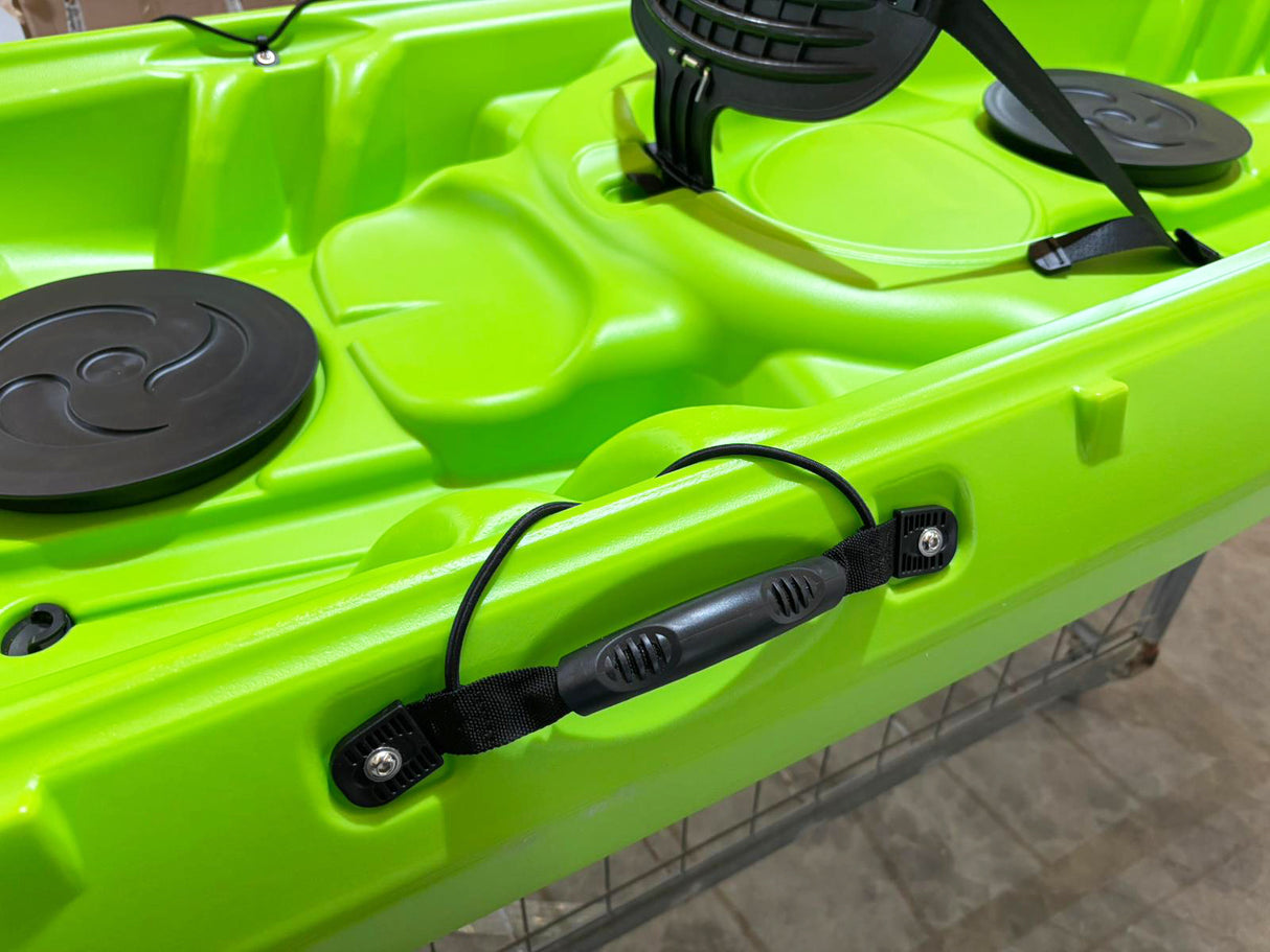 kayak da mare e lago 3 posti modelli GIL FAMILY, inclusi 2 sedili e 2 pagaie e ruote di trasporto col. GIALLO