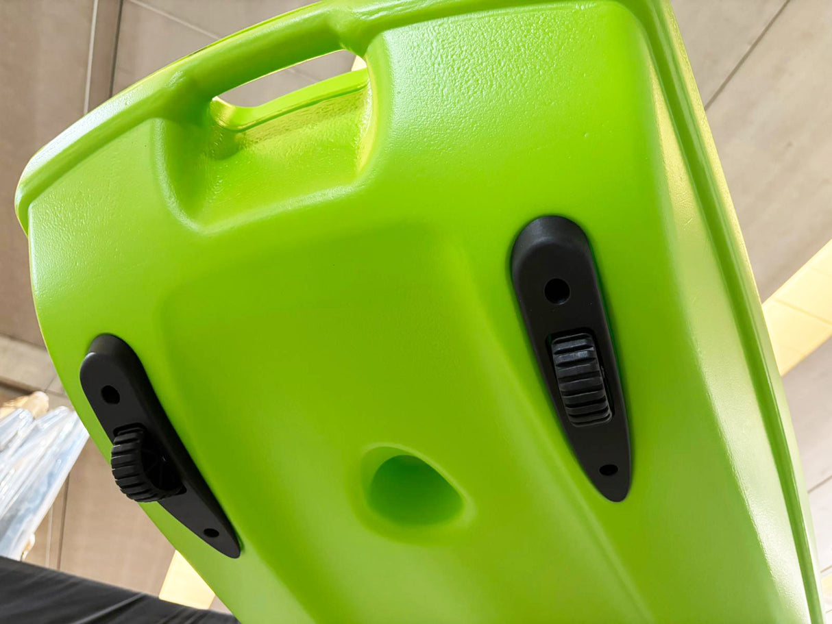 kayak da mare e lago 3 posti modelli GIL FAMILY, inclusi 2 sedili e 2 pagaie e ruote di trasporto col. GIALLO