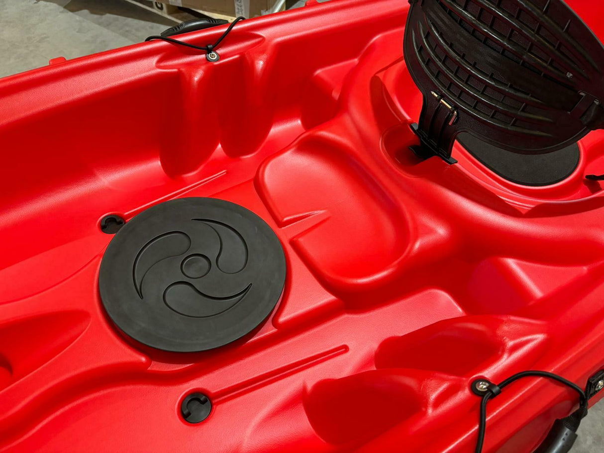 Canoa da mare e lago 3 posti modelli GIL FAMILY, inclusi 2 sedili e 2 pagaie e ruote di trasporto col. verde