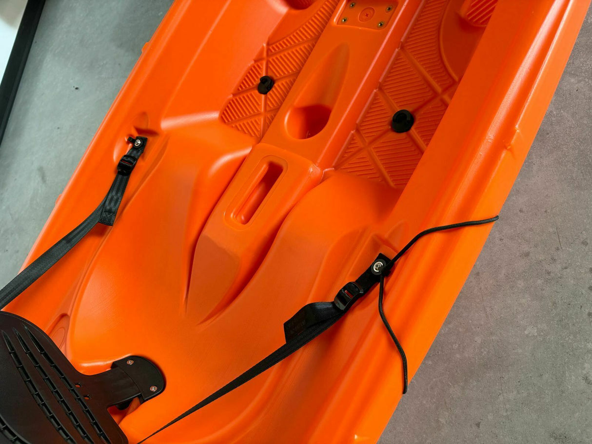 kayak GIL 2.0 BIG MAMA START - canoa monoposto da 254 cm + seggiolino + pagaia - ARANCIONE