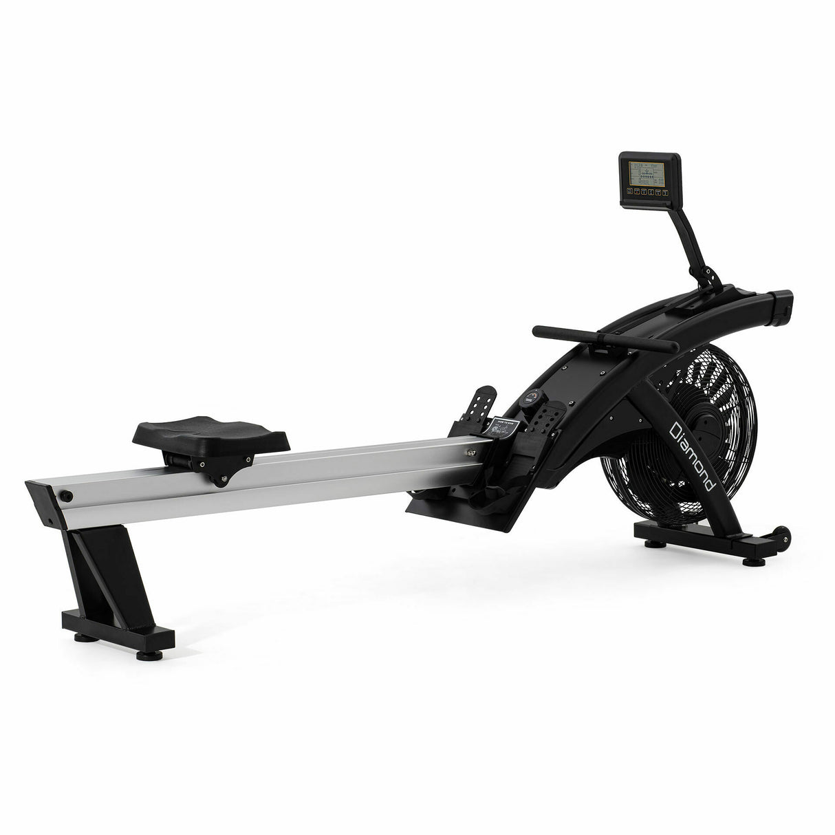 Air Rower R-air- P vogatore Linea Diamond Professionale - resistenza ad aria e magnetica 12 livelli manuali, trasmissione a cinghia + ricev. cardio Polar COD.R-AIR-P