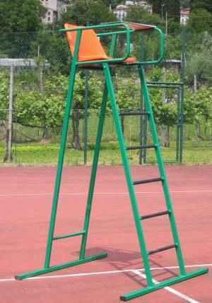 At1580 Seggiolone Verniciato/zincato Per Arbitro Gioco Tennis