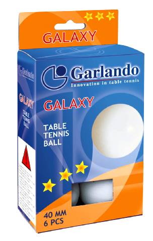 Confezione 6 Palline Ping Pong Galaxy 3 Stelle Tennis Tavolo Garlando cd.2C4-119