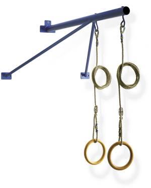 Ag20 + Ag22 Mensola + Anelli In Legno Con Fune G10 + G11 SC964885